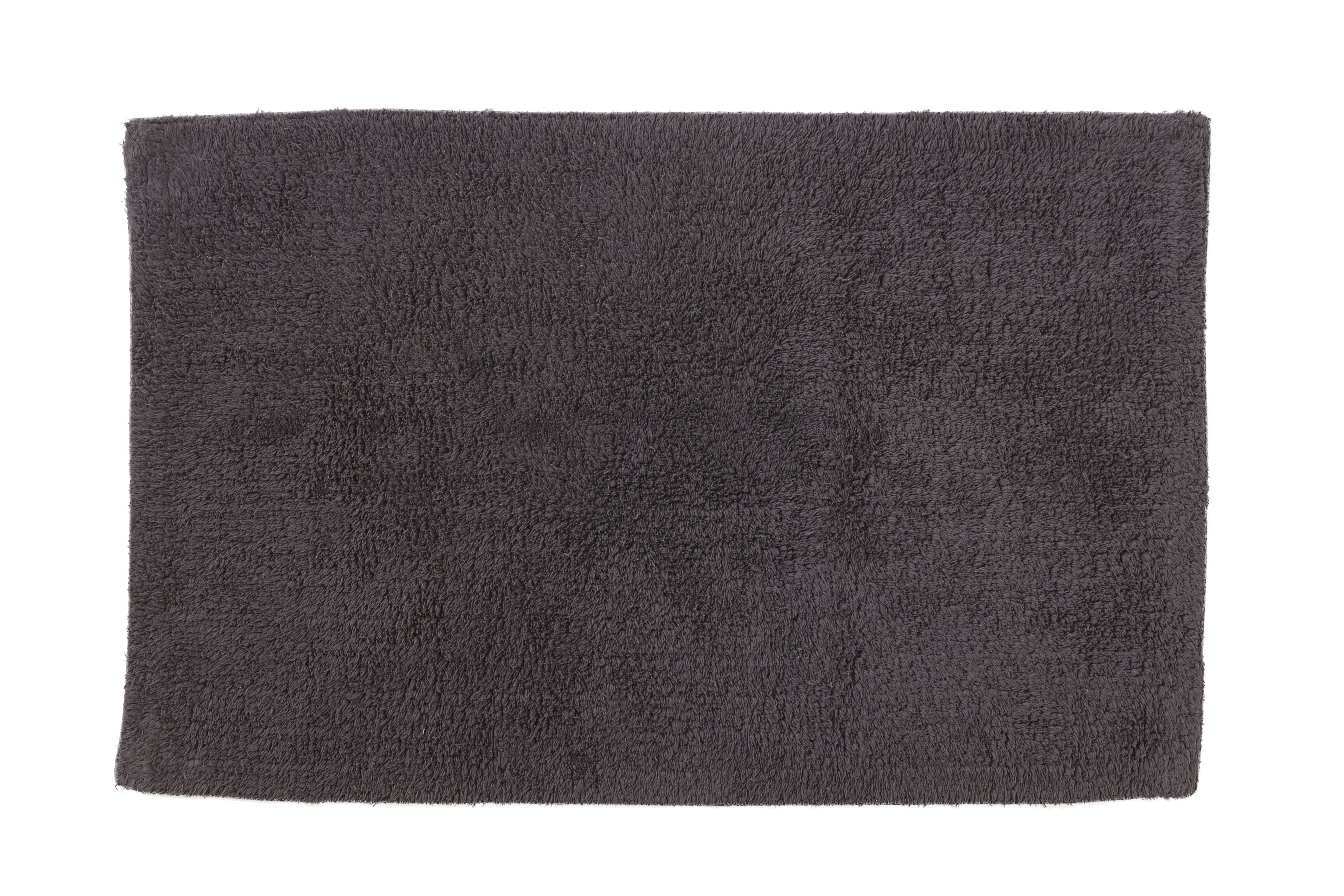 GoodHome Koros Anthracite Rectangular Bath mat (L)80cm (W)50cm