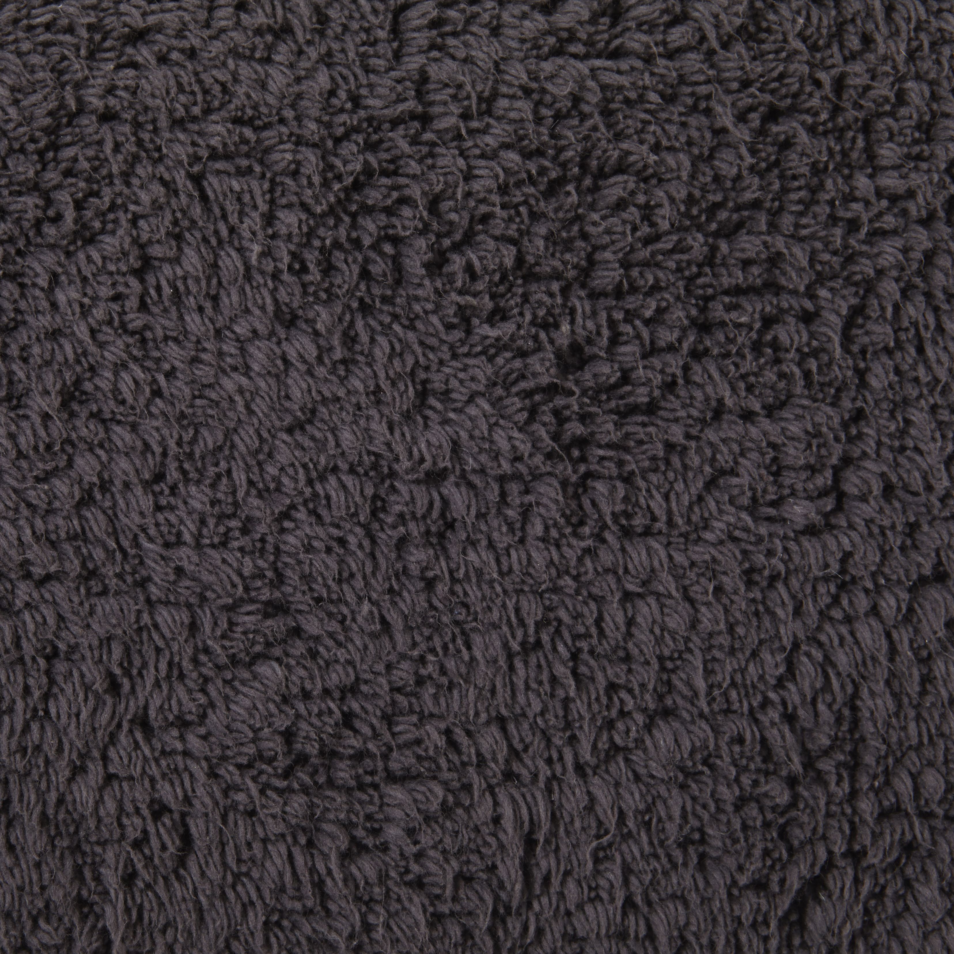 GoodHome Koros Anthracite Rectangular Bath mat (L)80cm (W)50cm