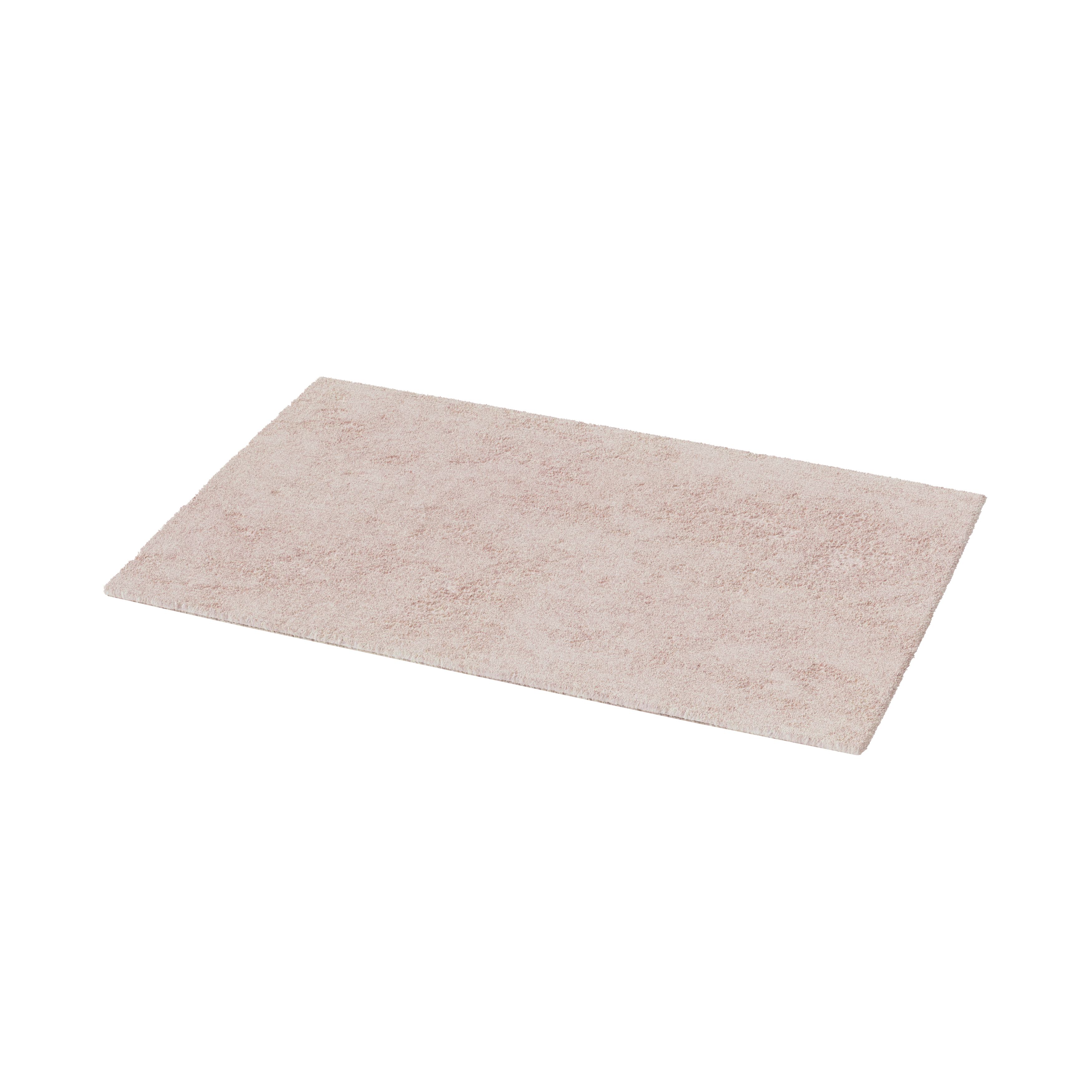 GoodHome Koros Blush pink Cotton Antislip Bath mat (L)800mm (W)500mm