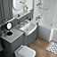 GoodHome Koros Gloss & matt White Ceramic Freestanding Soap dispenser