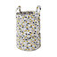 GoodHome Koros Grey, white & yellow Polyester (PES) Laundry bag, 45L