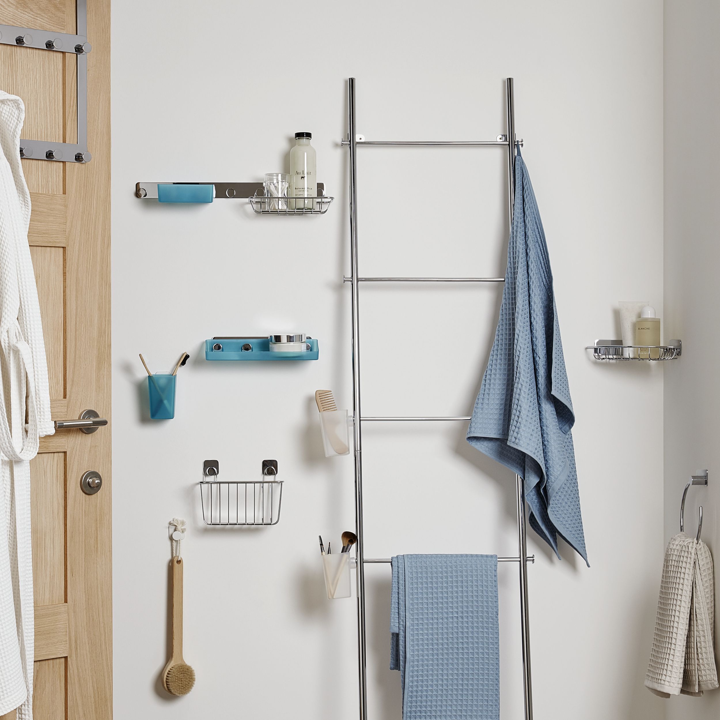 GoodHome Koros Plastic Blue Basket