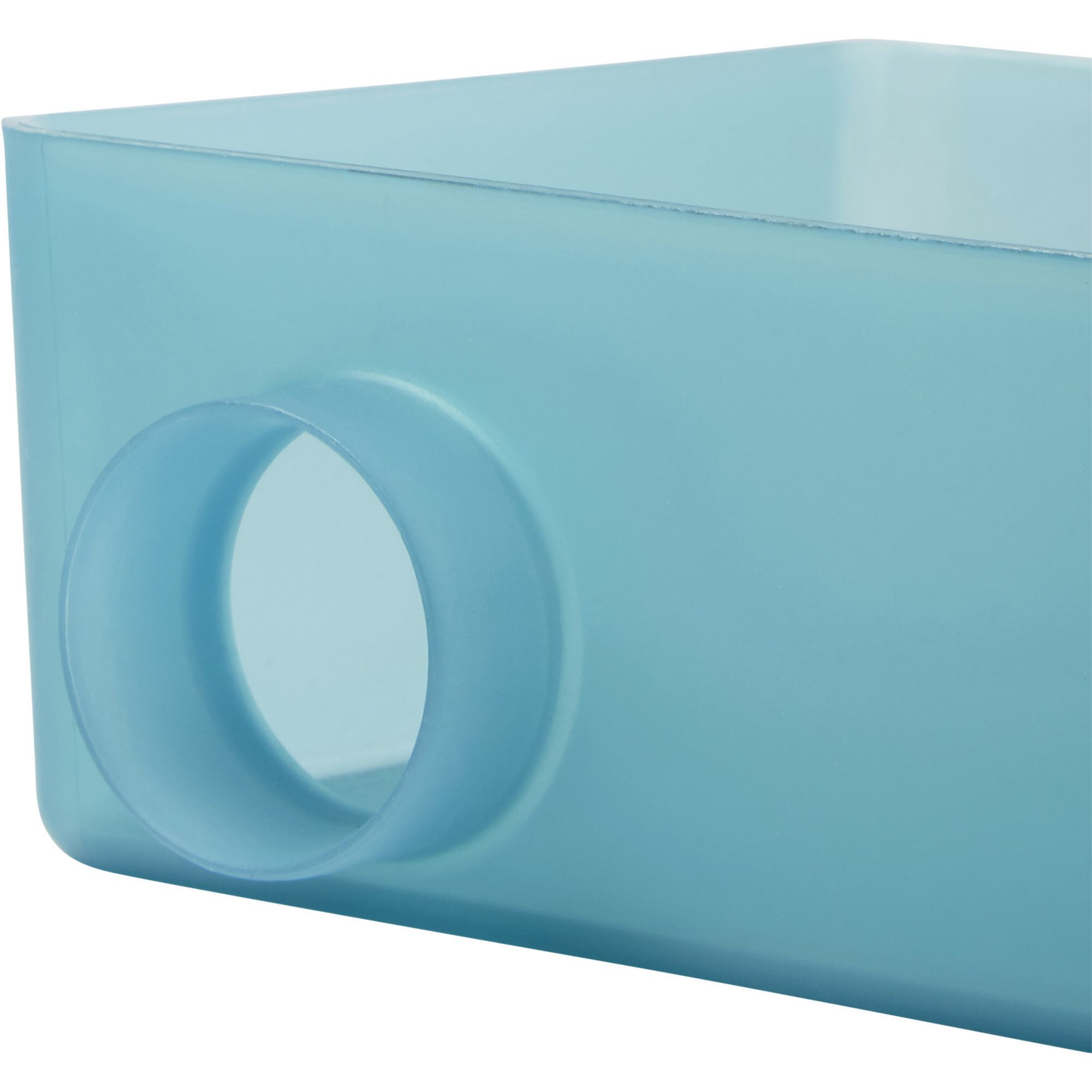 GoodHome Koros Polypropylene Blue Storage basket