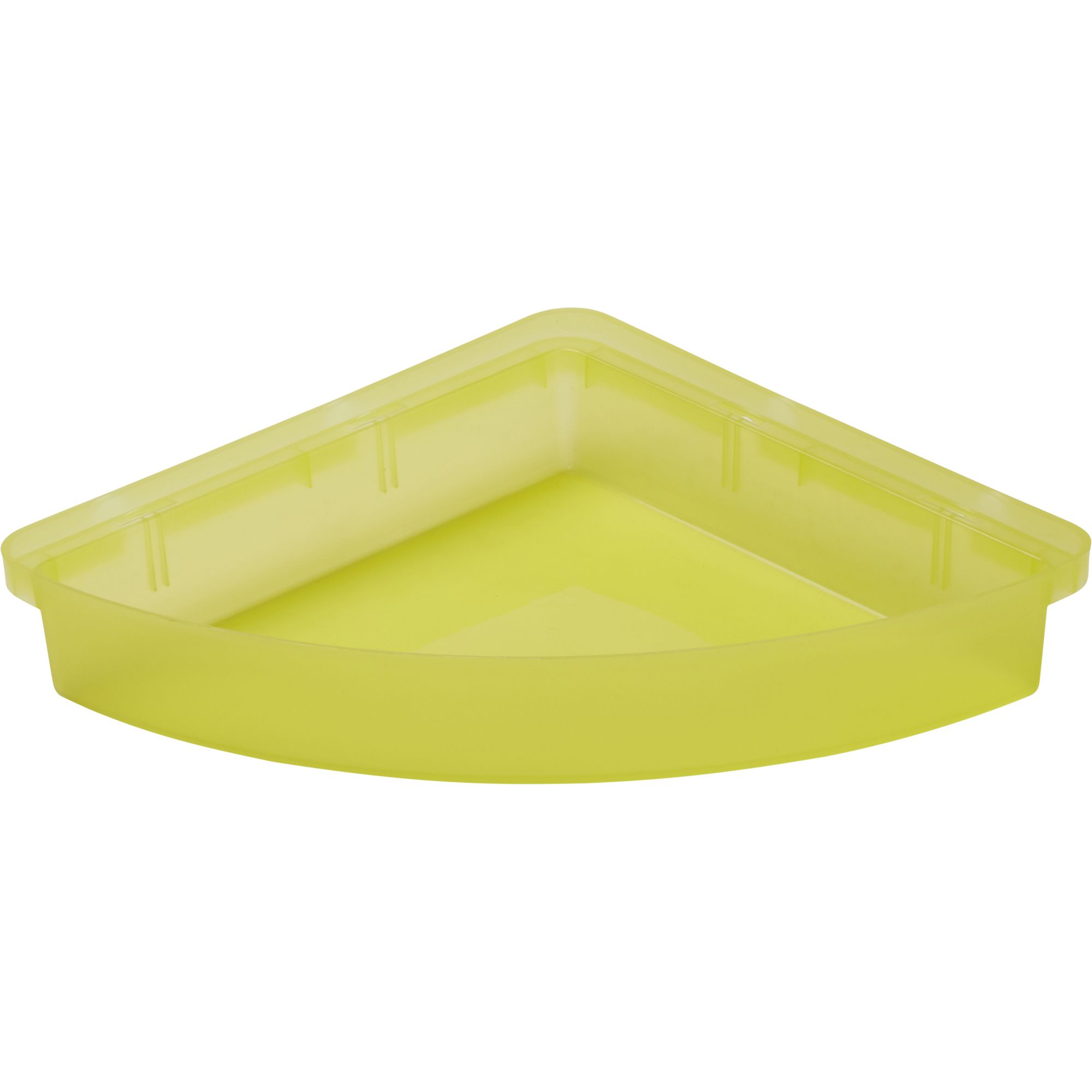 GoodHome Koros Polypropylene Green Corner basket