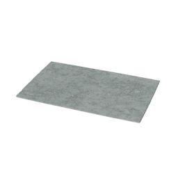 GoodHome Koros Sage grey Cotton Anti-slip Bath mat (L)800mm (W)500mm