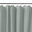 GoodHome Koros Sage grey Plain Shower curtain (W)180cm