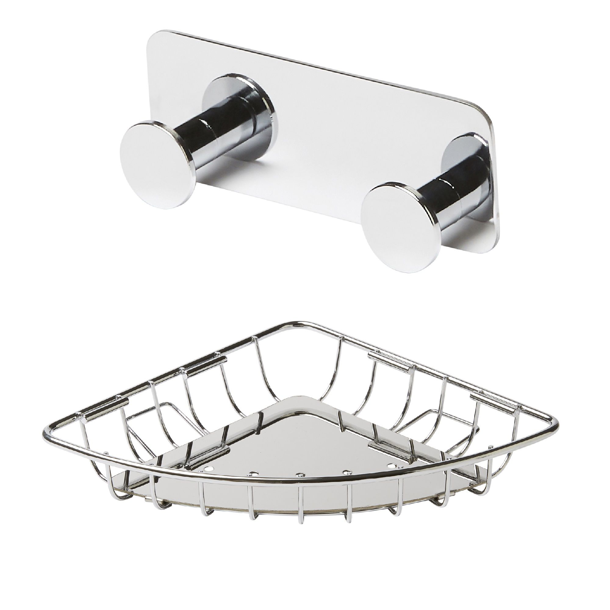 GoodHome Koros Silver effect Bathroom accessory set