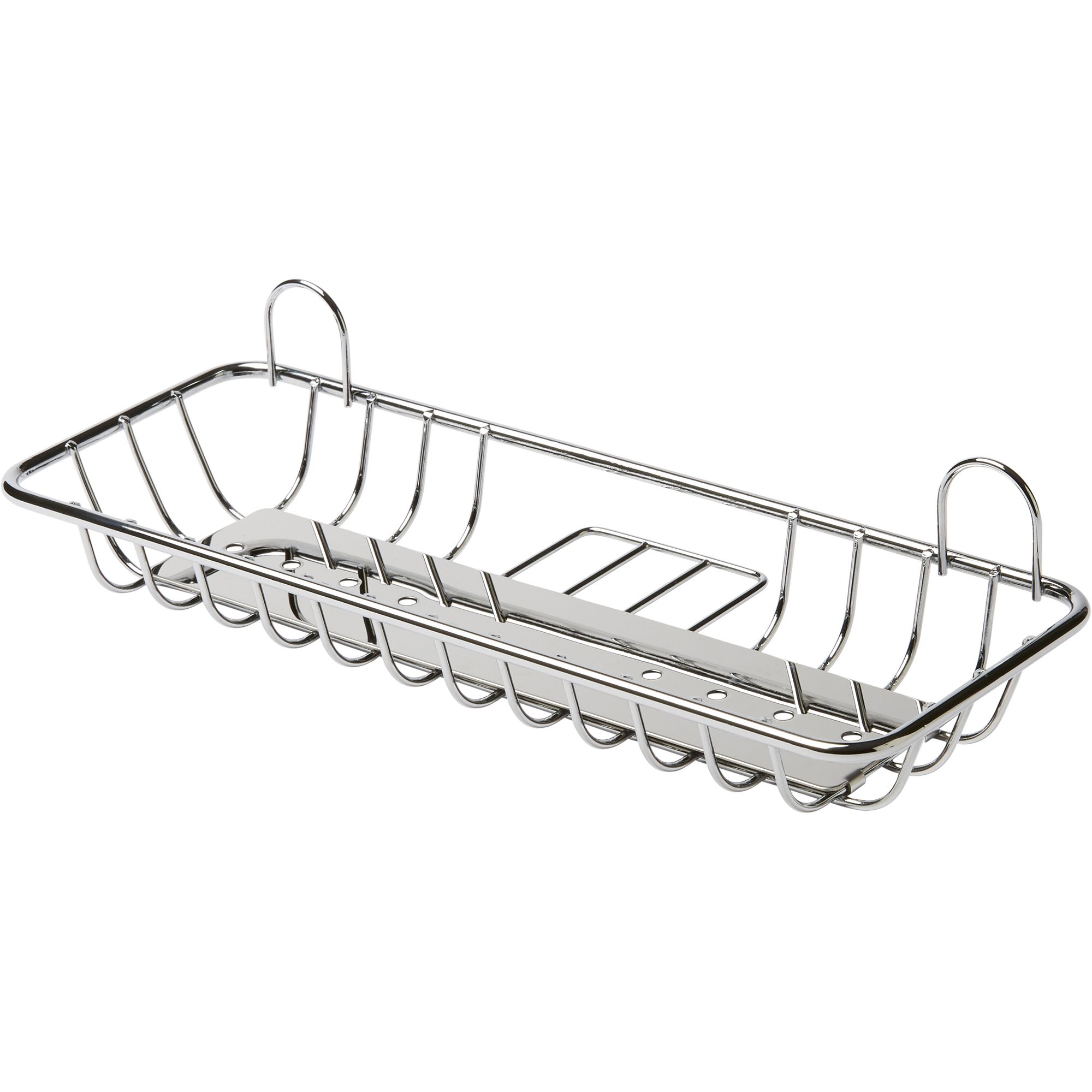 GoodHome Koros Steel Shower caddy (W)29cm