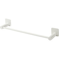 GoodHome Koros Wall-mounted White Towel rail (W)423mm