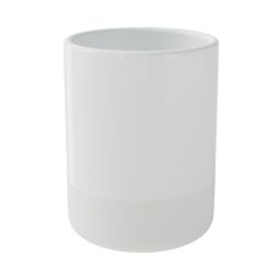 GoodHome Koros White Ceramic Tumbler