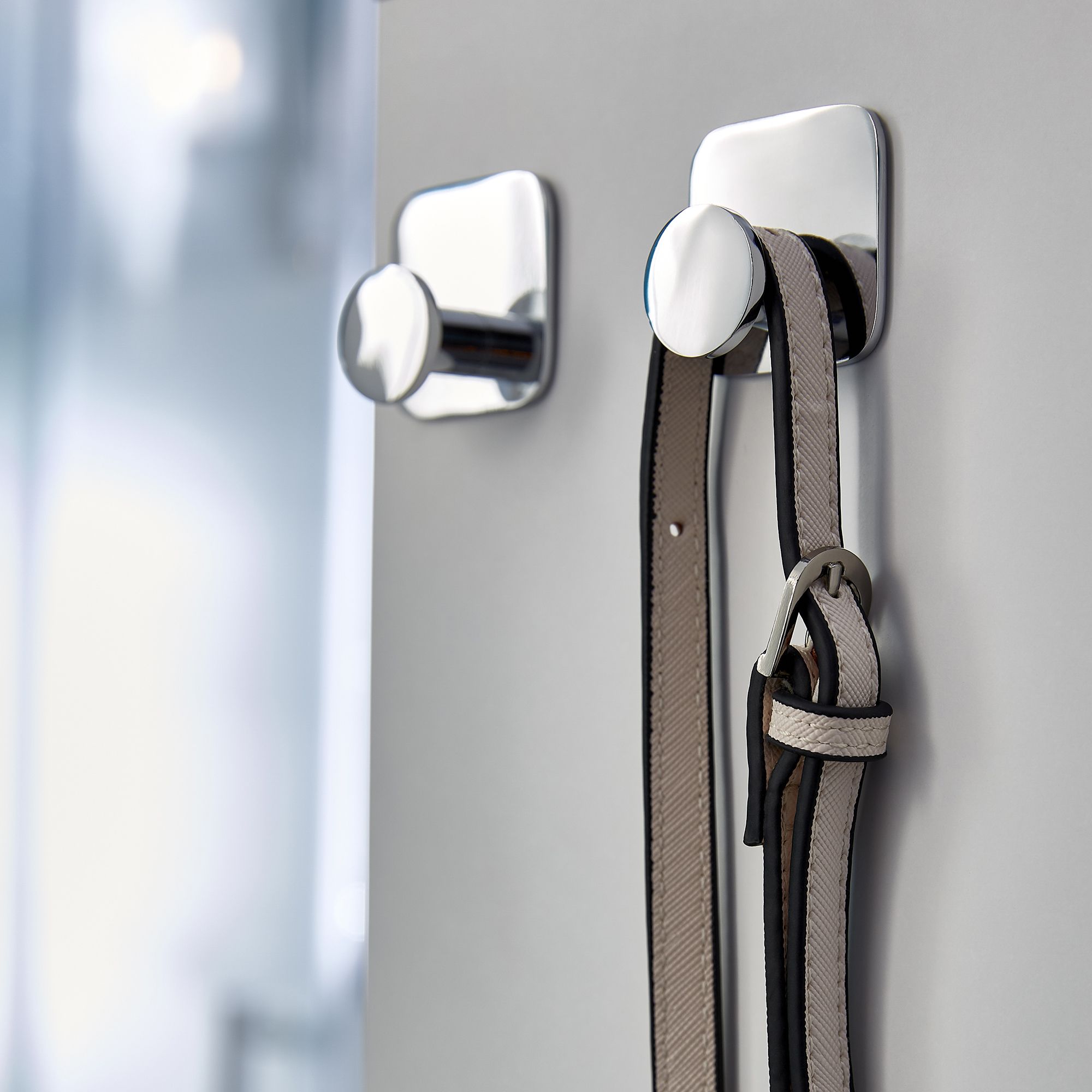 GoodHome Koros White & Chrome Effect Silver effect Bathroom accessory set