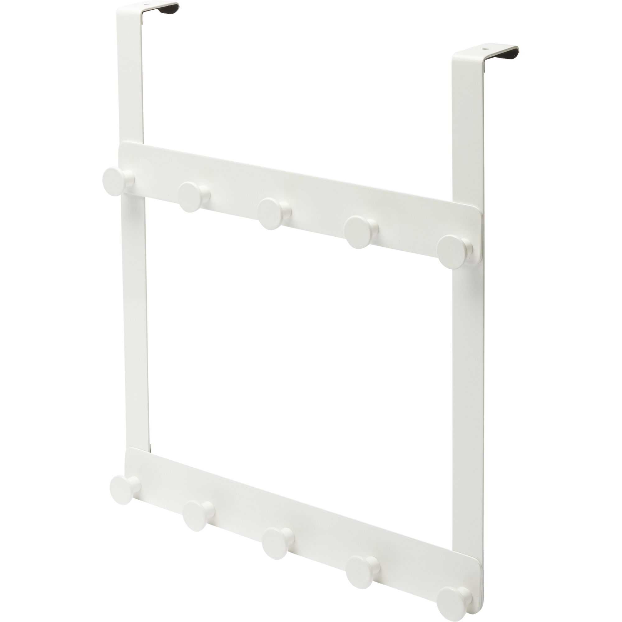 GoodHome Koros White Steel Towel hook (W)32.4cm