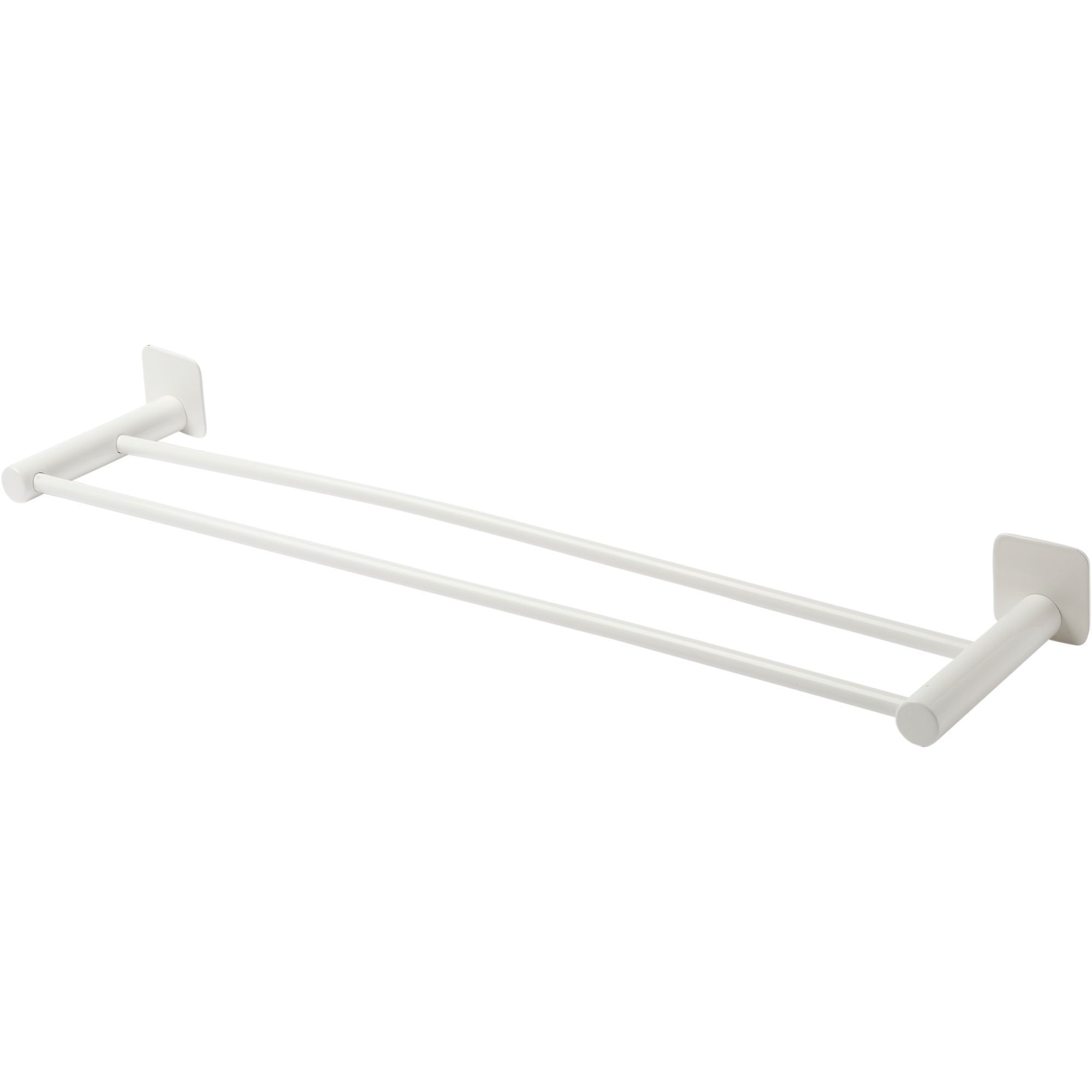 GoodHome Koros White Steel Wallmounted Double towel rail (W)62.3cm DIY at B&Q