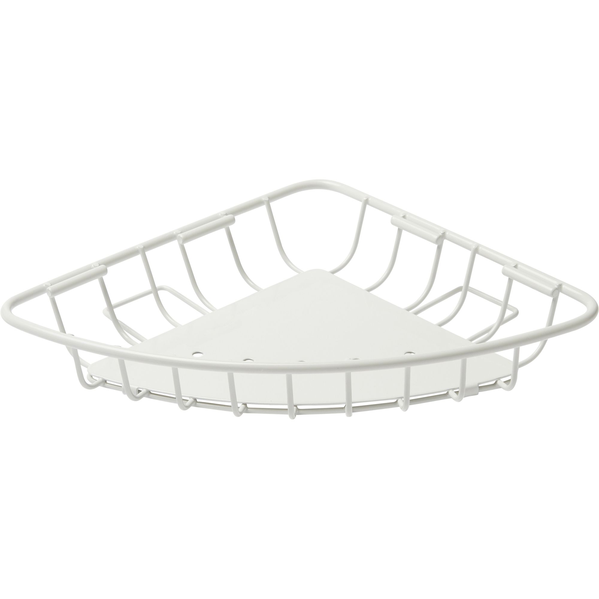 GoodHome Koros White Wall-mounted Bathroom Shelf (D)19.9cm (H)3.5cm (L)19.9cm