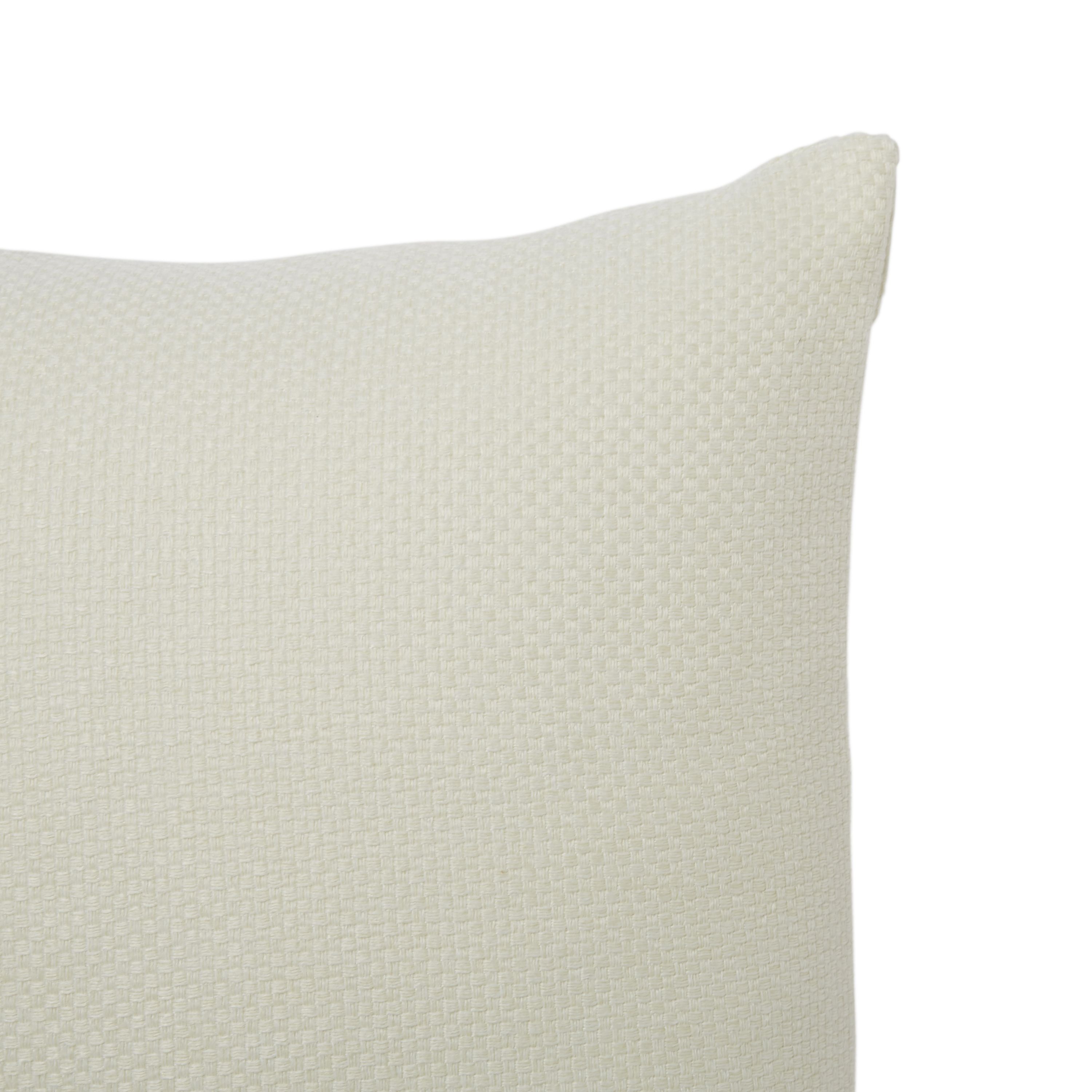 GoodHome Kosti Plain Cream Cushion (L)45cm x (W)45cm