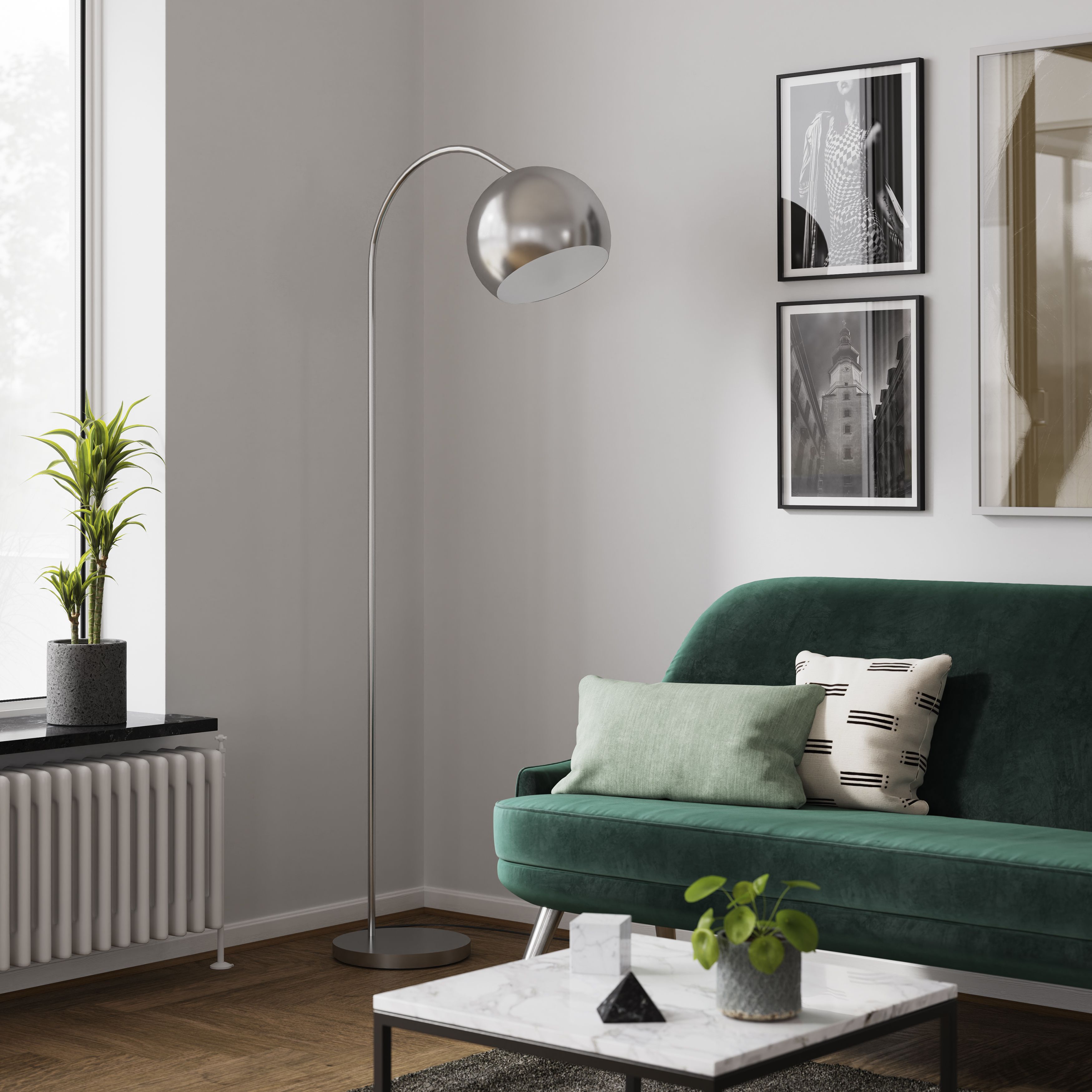 Argos home curva store floor lamp