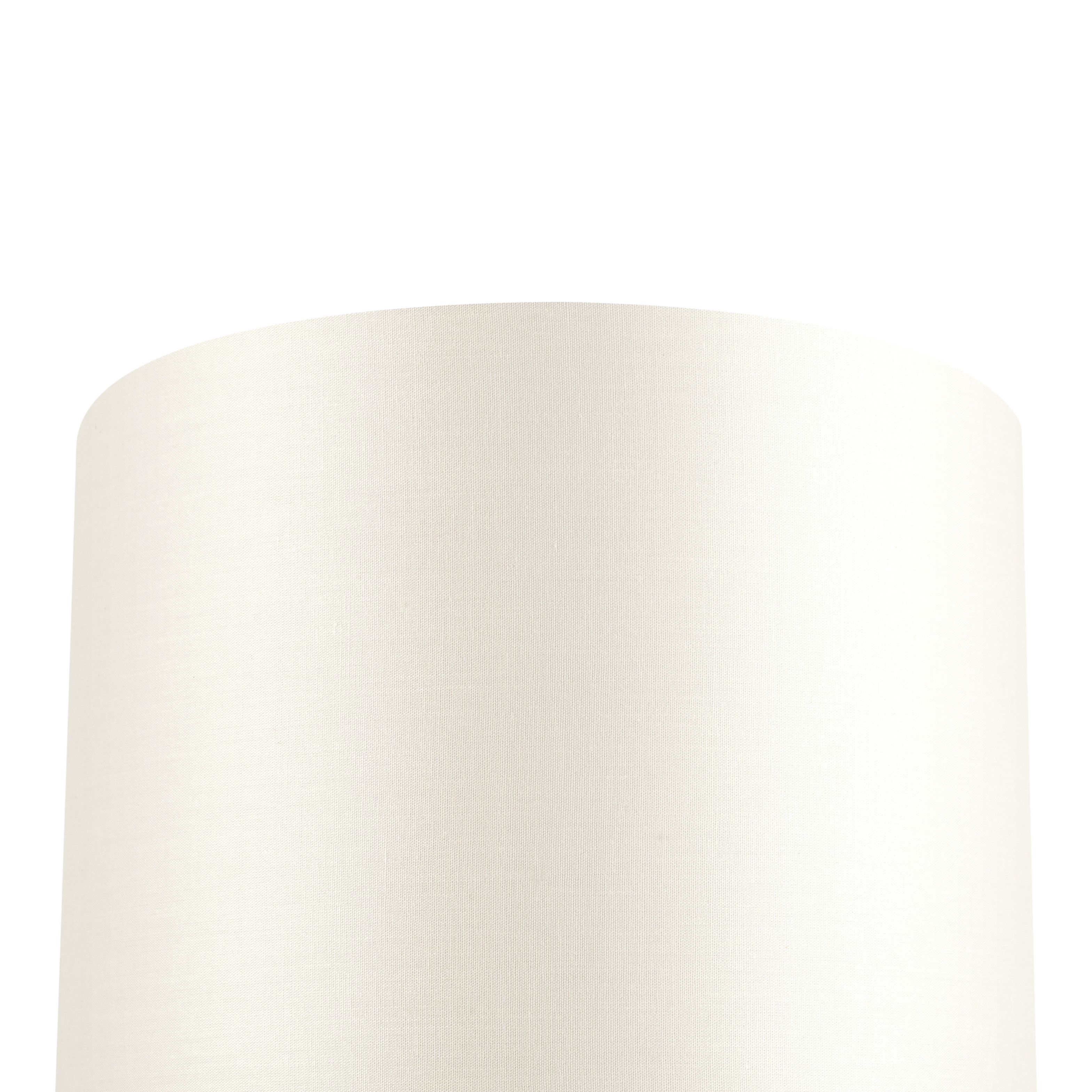 GoodHome Kpezin Cream Fabric dyed Circular Light shade (D)20cm