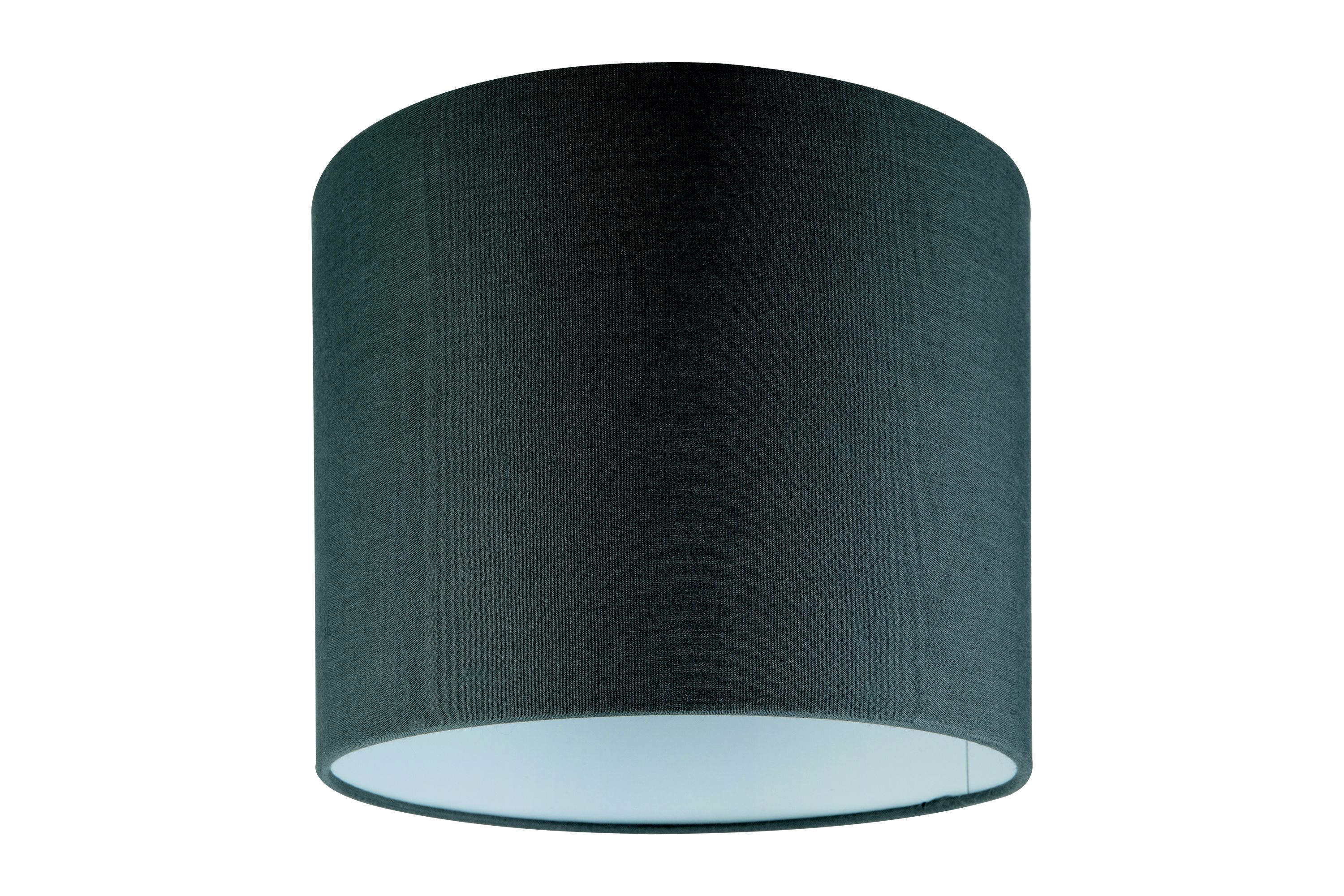 GoodHome Kpezin Dark grey Fabric dyed Circular Light shade (D)20cm