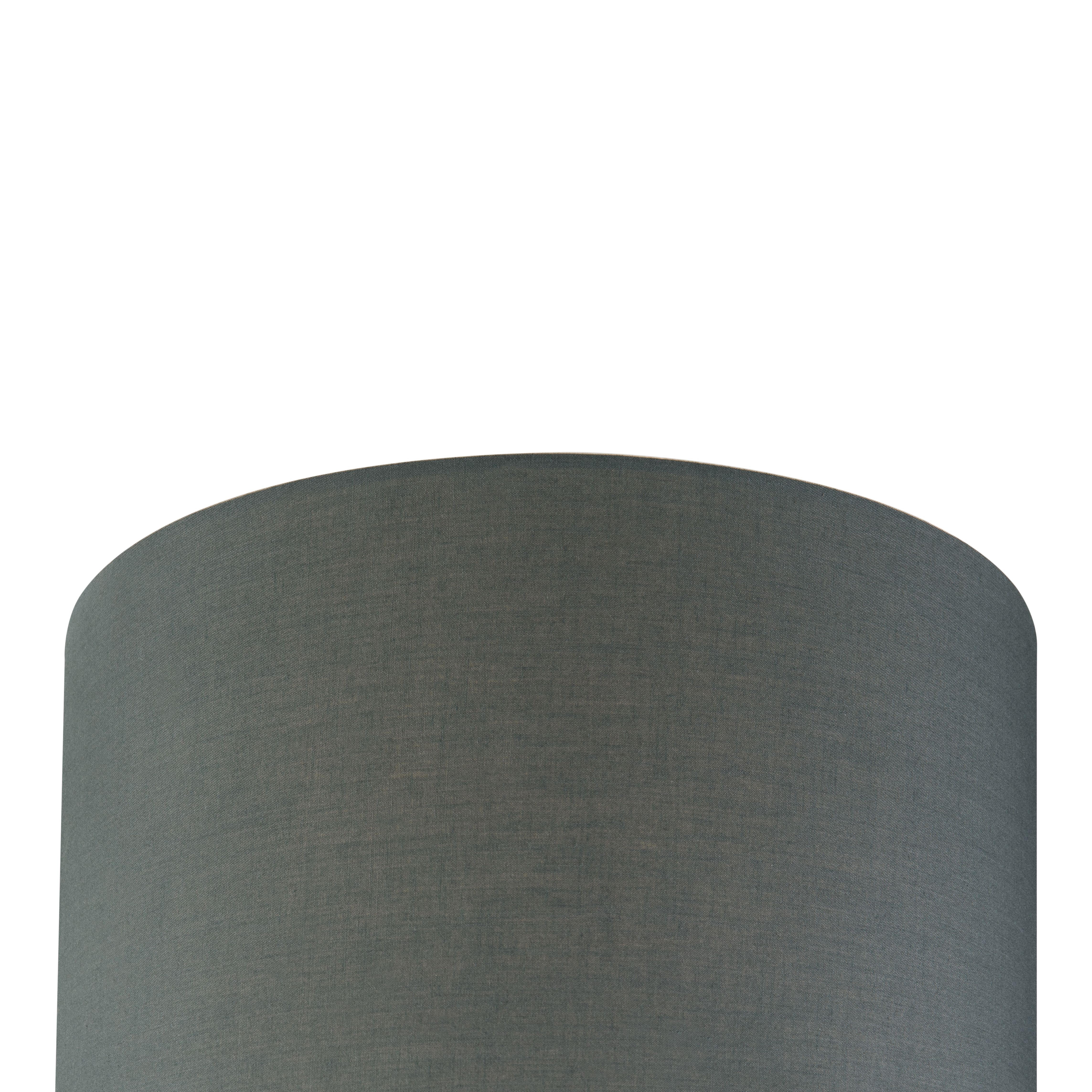 GoodHome Kpezin Dark grey Fabric dyed Light shade (D)30cm