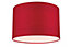 GoodHome Kpezin Dark red Fabric dyed Light shade (D)30cm