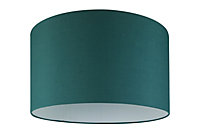 GoodHome Kpezin Green Fabric dyed Light shade (D)40cm