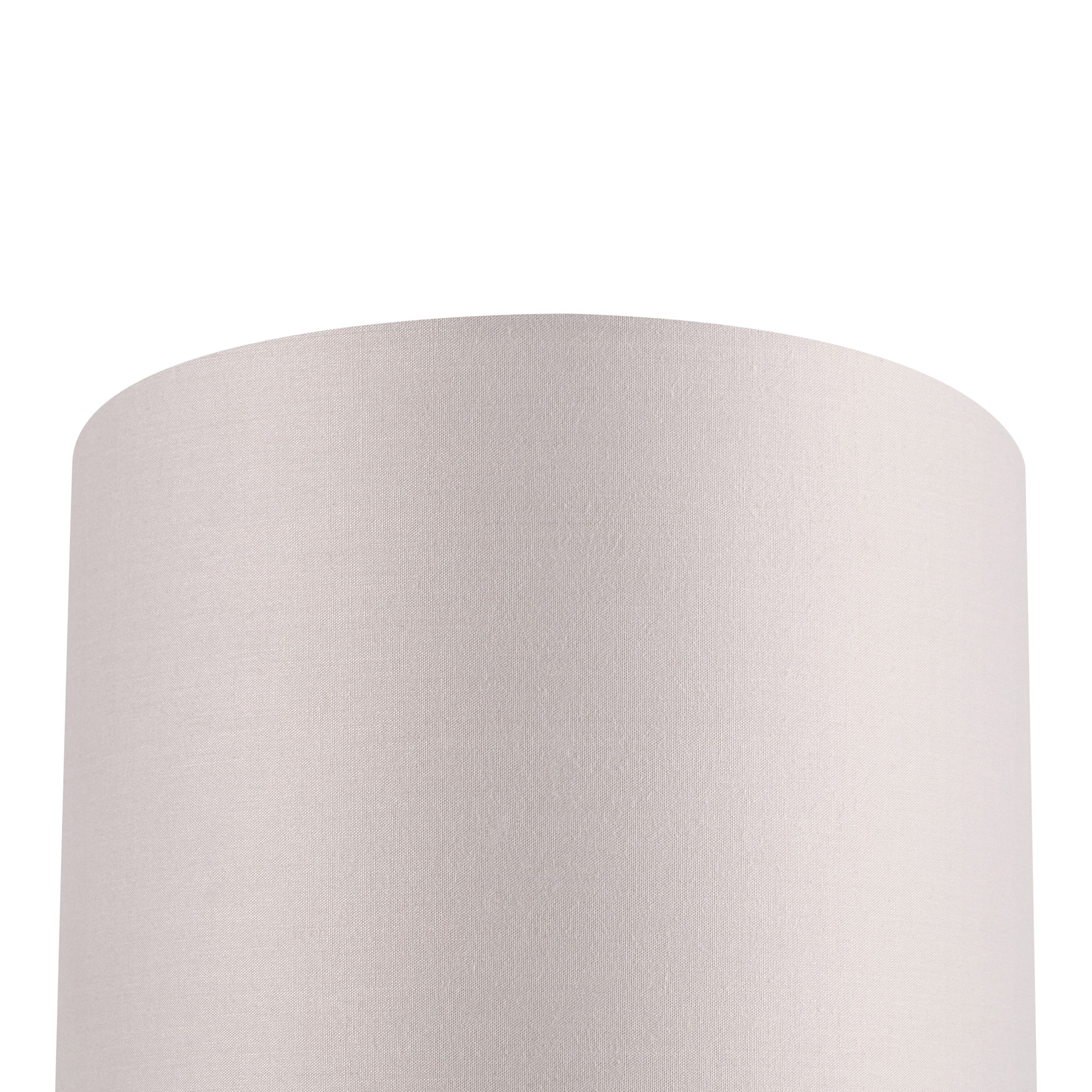 GoodHome Kpezin Light grey Fabric dyed Circular Light shade (D)20cm