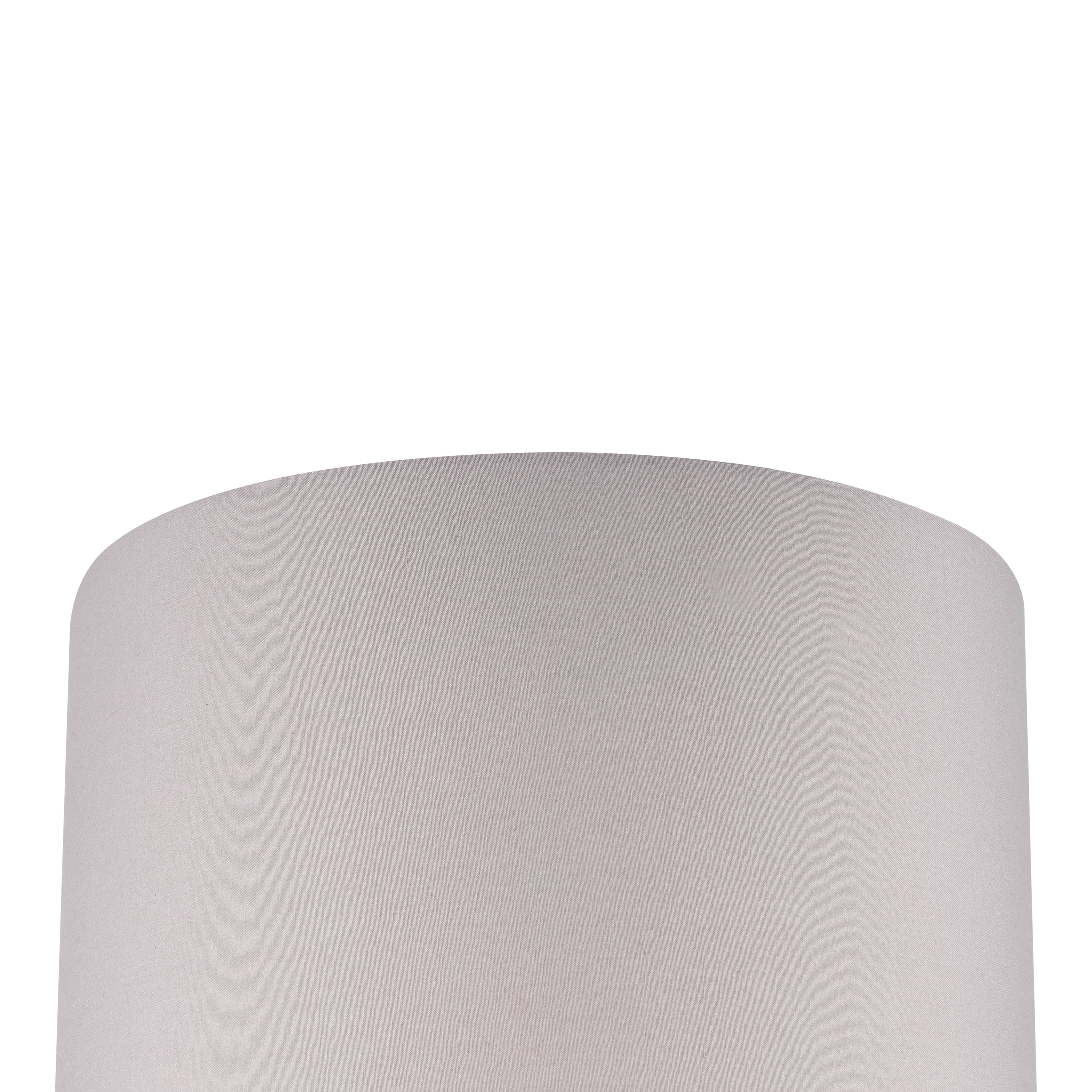 GoodHome Kpezin Light grey Fabric dyed Circular Light shade (D)30cm