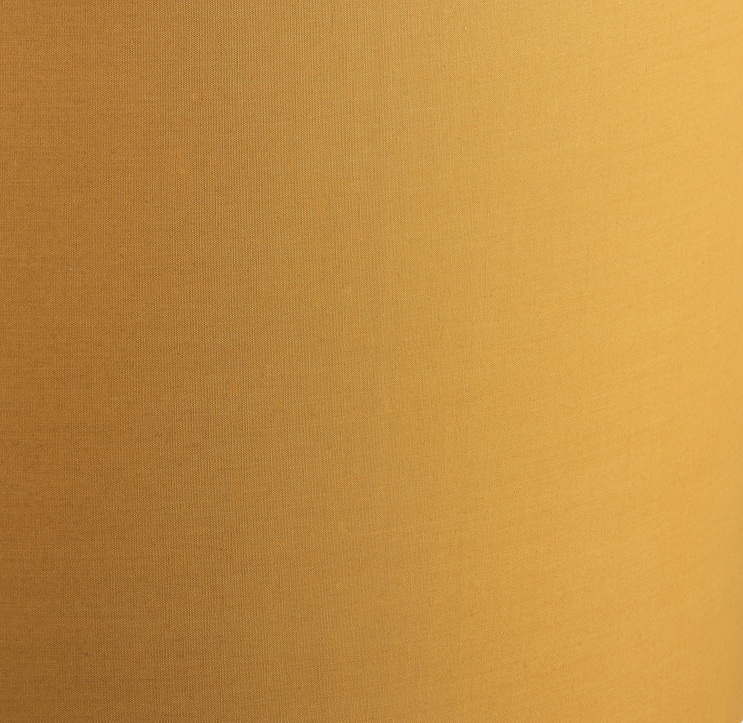 GoodHome Kpezin Mustard yellow Fabric dyed Circular Light shade (D)40cm