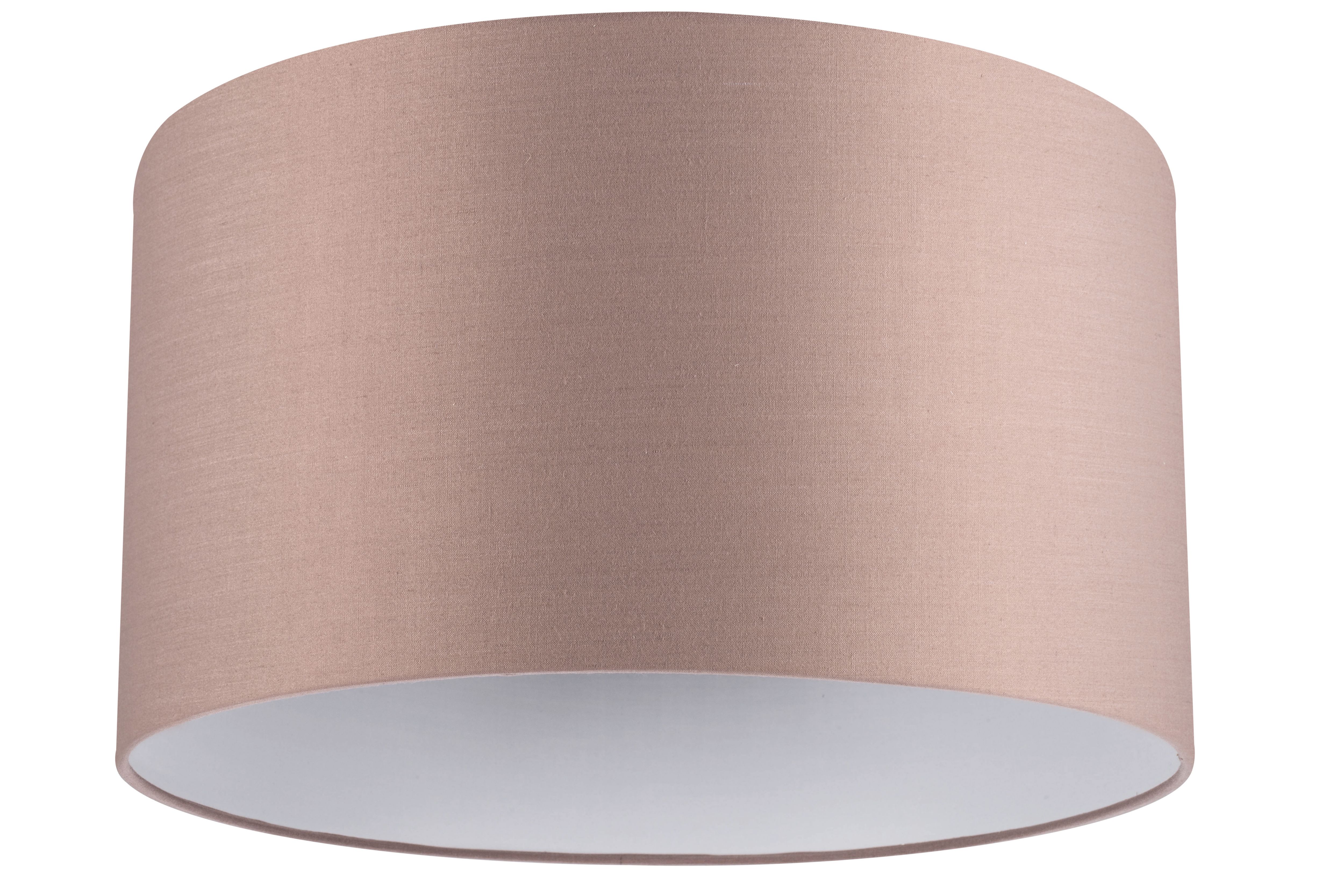 GoodHome Kpezin Taupe Fabric dyed Circular Light shade (D)40cm