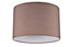 GoodHome Kpezin Taupe Fabric dyed Light shade (D)300mm