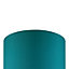 GoodHome Kpezin Teal Fabric dyed Light shade (D)40cm