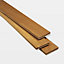 GoodHome Krabi Blonde Teak Solid wood flooring, 1.296m²