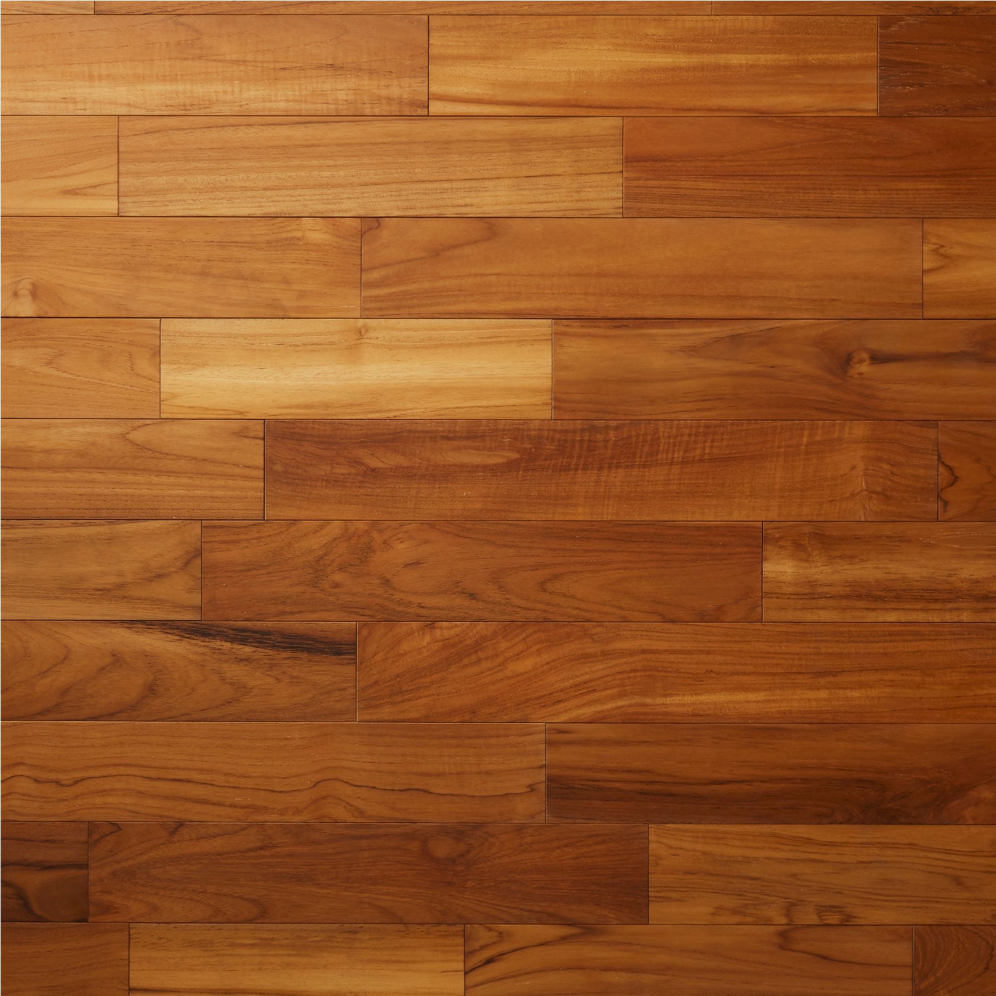 GoodHome Krabi Blonde Teak Solid wood flooring, 1.296m²