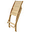 GoodHome Kuantan Teak Wooden Foldable Chair, Pack of 2