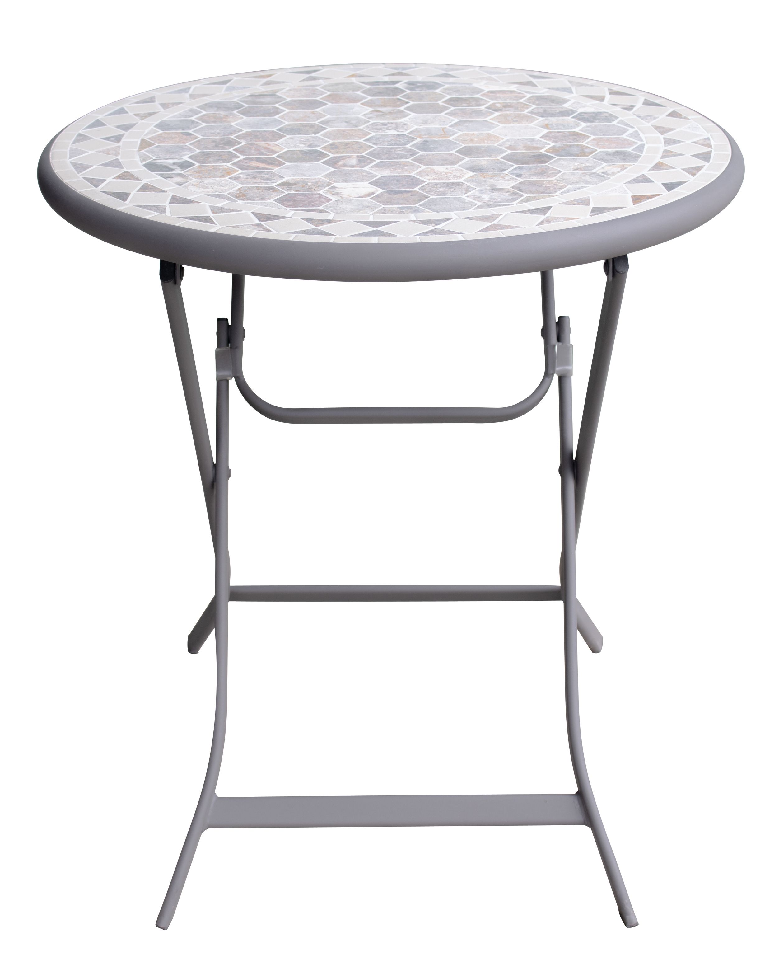 Folding mosaic garden discount table