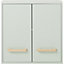 GoodHome Ladoga Green Double door Wall Cabinet (W)600mm (H)600mm