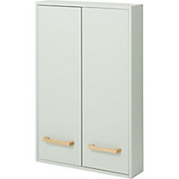 GoodHome Ladoga Green Double door Wall Cabinet (W)600mm (H)900mm
