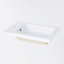 GoodHome Ladoga White Freestanding Vanity unit & basin set (W)600mm (H)810mm