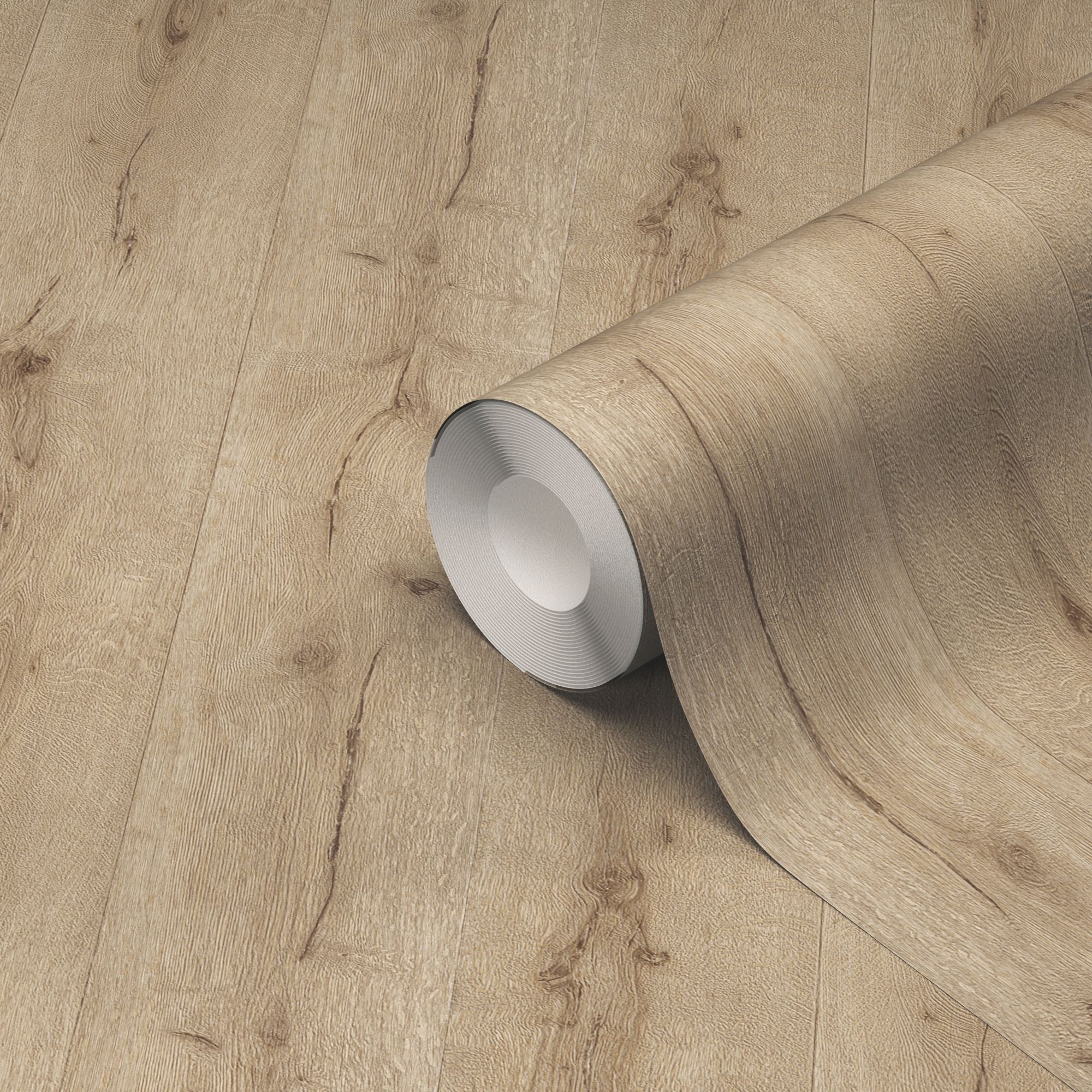 GoodHome Lanloup Wood effect Textured Wallpaper DIY at B&Q