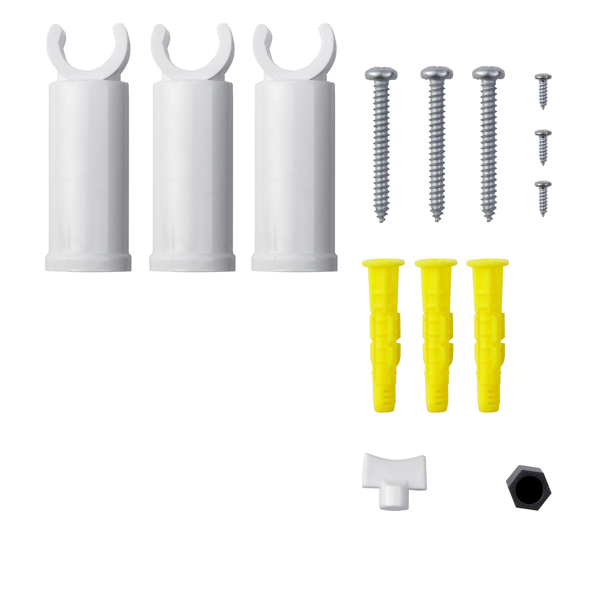 GoodHome Lansing White 1437BTU Vertical Towel radiator (W)475mm x (H)1100mm