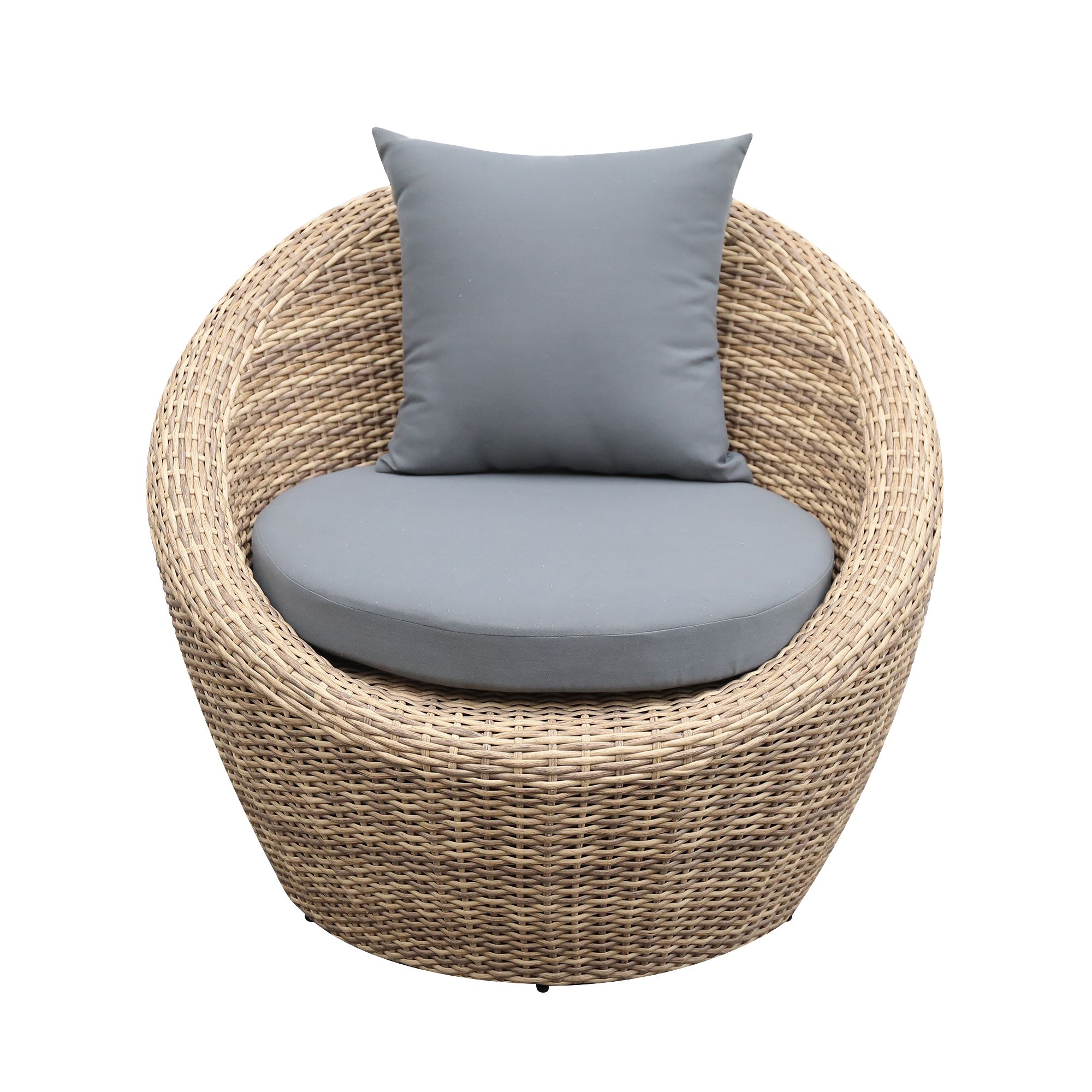 GoodHome Lazaretta Natural Rattan effect 2 Seater Garden furniture set