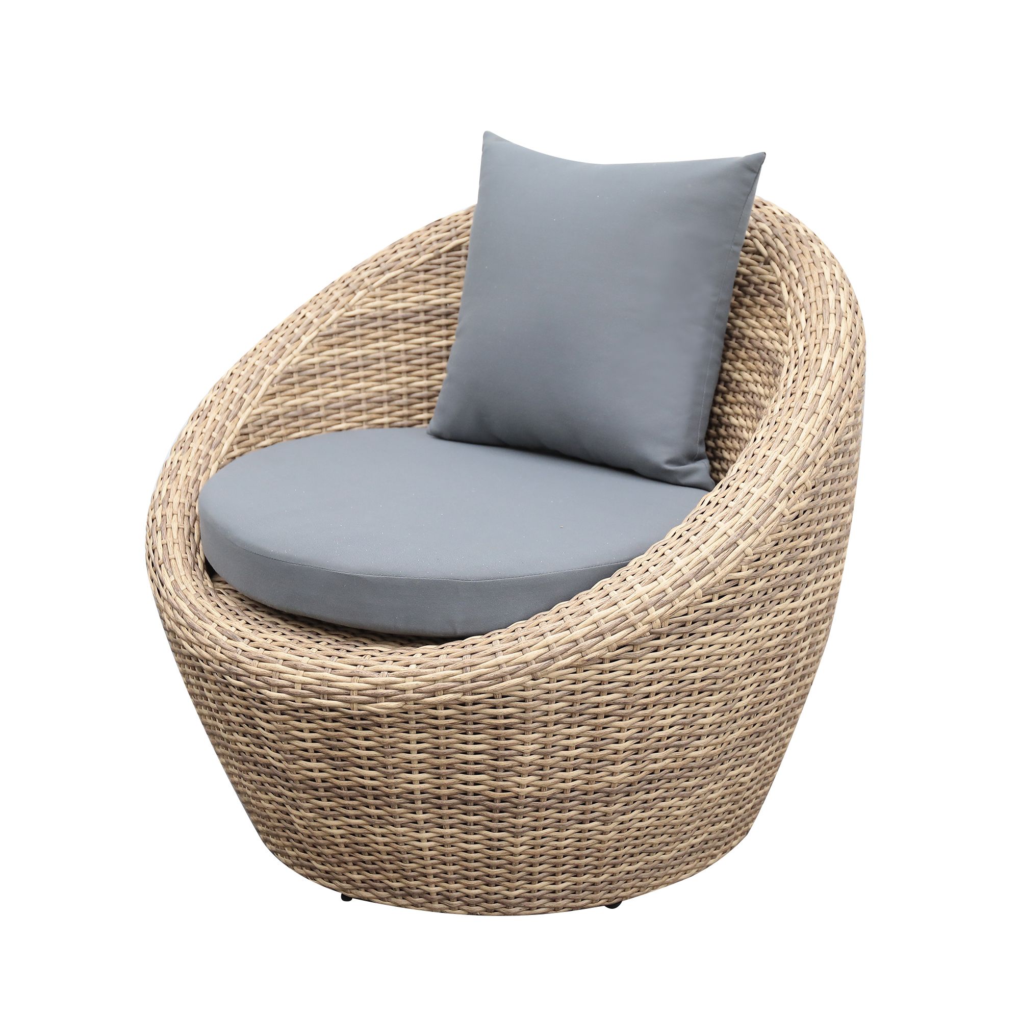 GoodHome Lazaretta Natural Rattan effect 2 Seater Garden furniture set