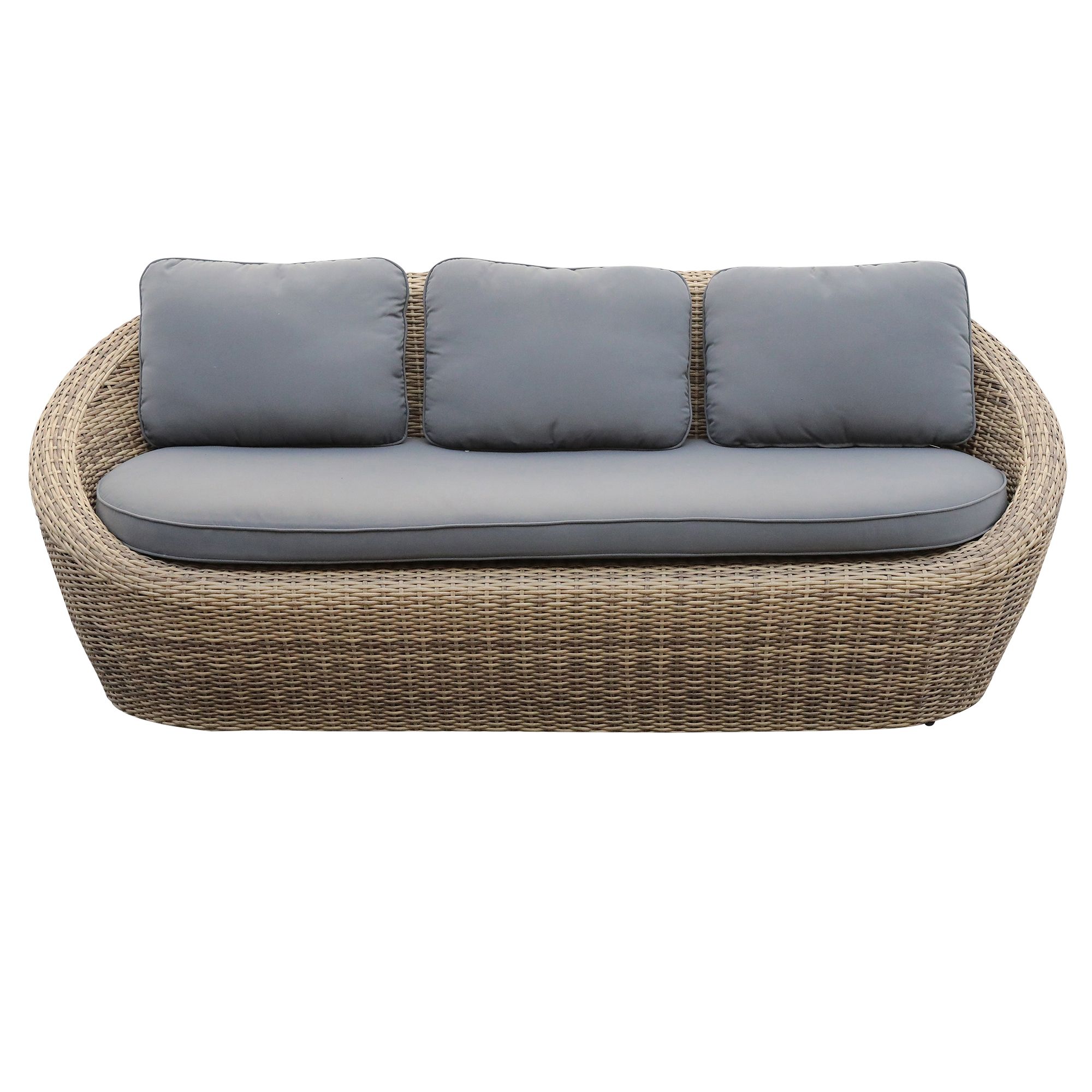 GoodHome Lazaretta Natural Rattan effect 5 seater Garden furniture set