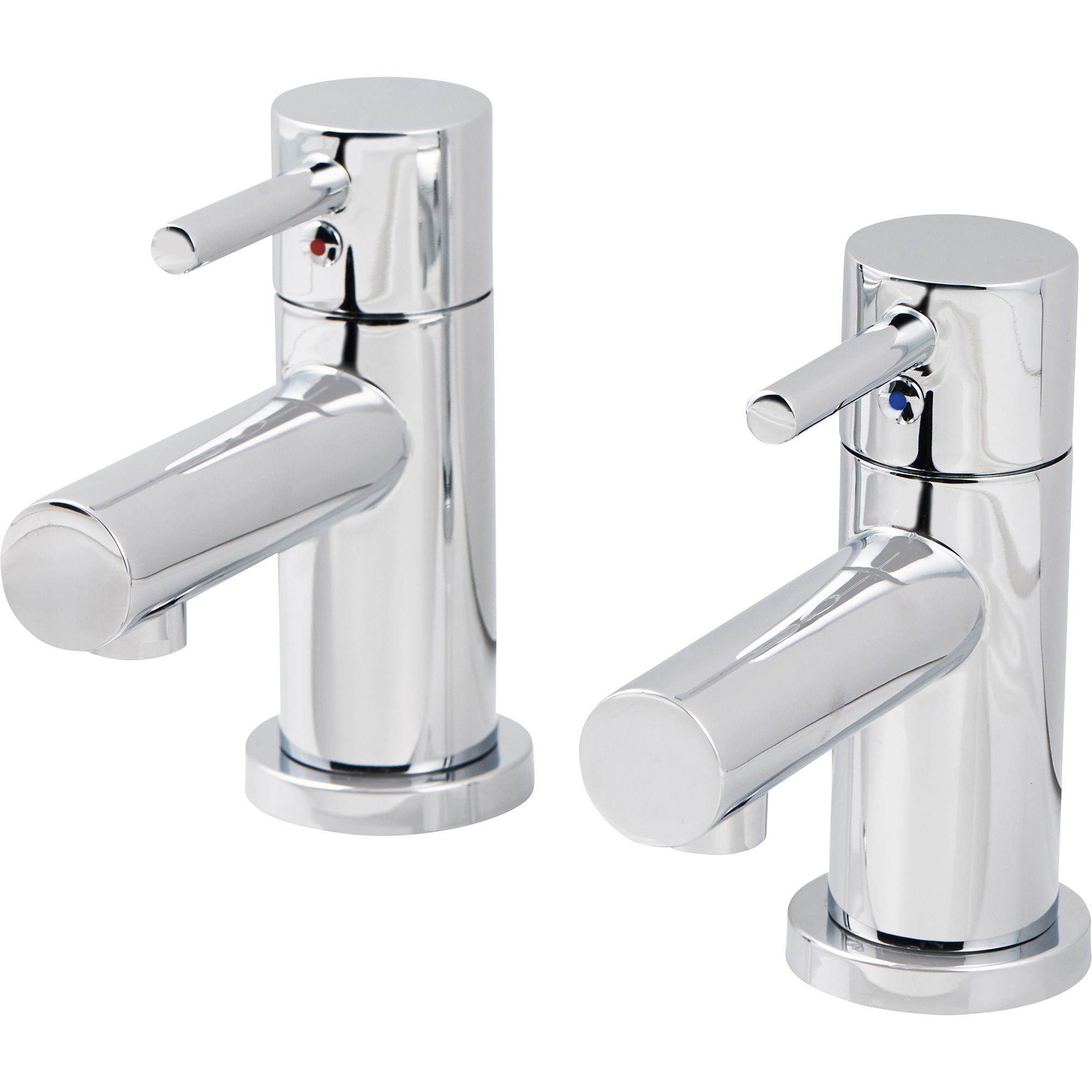 GoodHome Lazu Contemporary Basin Pillar Tap DIY at B&Q