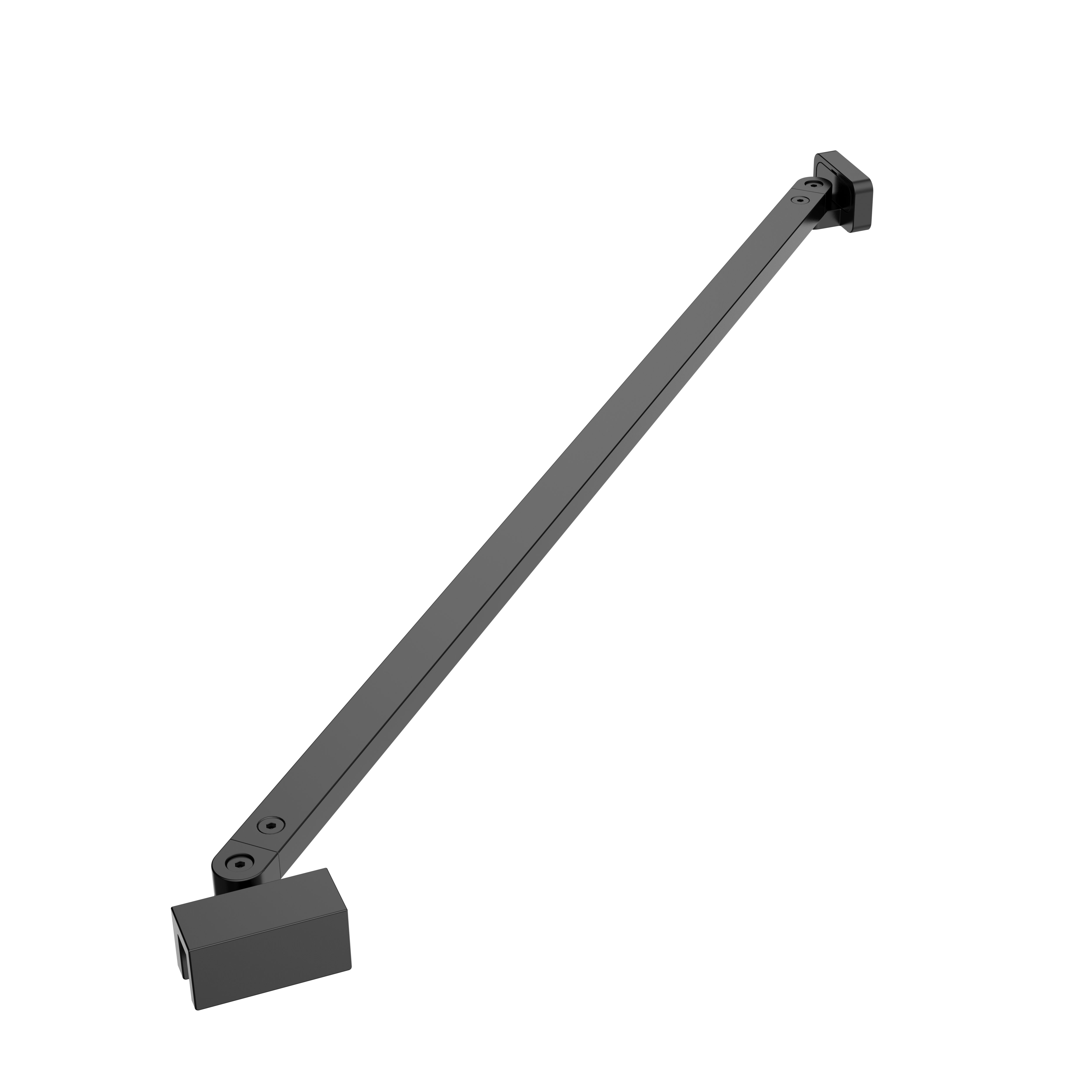GoodHome Ledava Black Wall-mounted Support bar (L)70cm