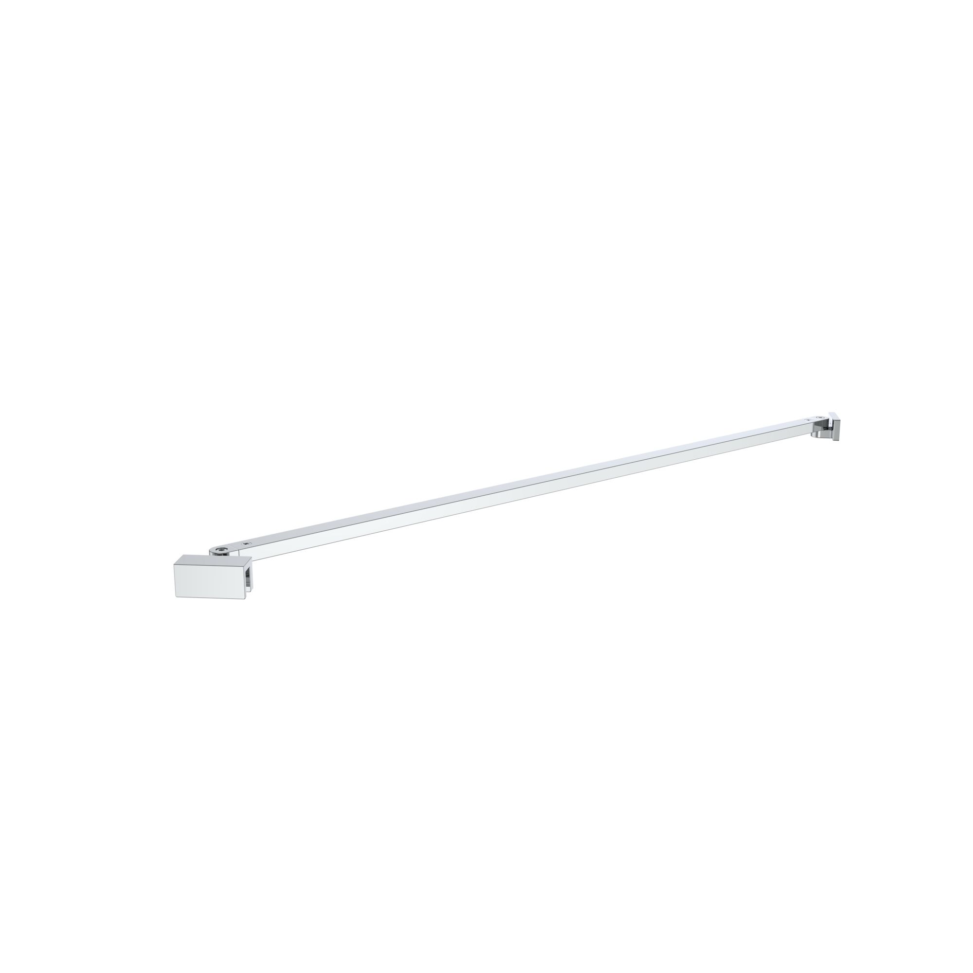 GoodHome Ledava Chrome effect Wall-mounted Support bar (L)70cm