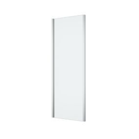 GoodHome Ledava Framed Clear Fixed Side End panel (H)195cm (W)70cm