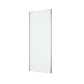 GoodHome Ledava Framed Clear Fixed Side End panel (H)195cm (W)80cm