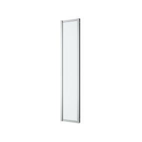 GoodHome Ledava Framed Clear Fixed Side Shower panel (H)195cm (W)40cm