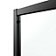 GoodHome Ledava Framed Clear glass Quadrant Shower enclosure - Corner entry double sliding door (W)90cm (D)90cm